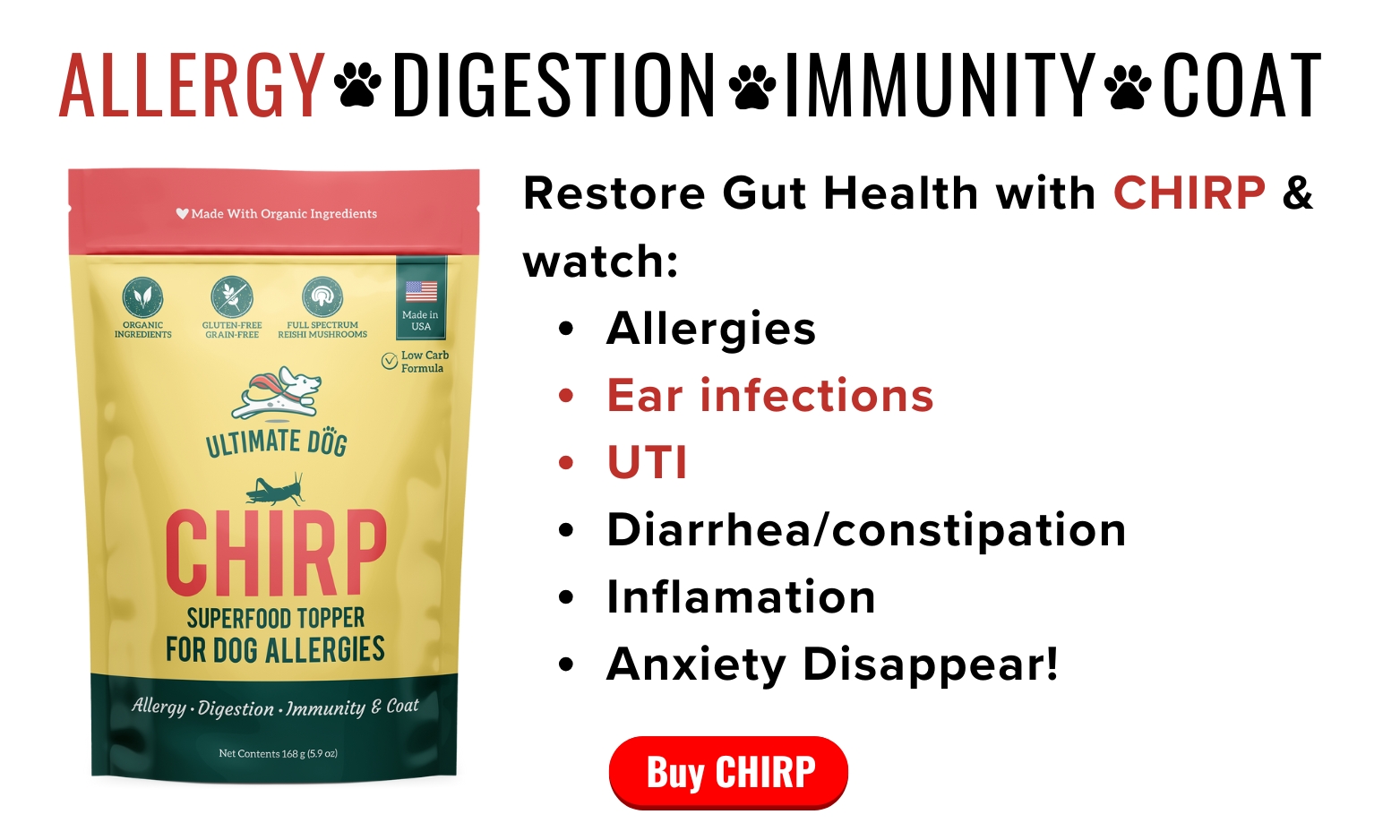 Chirp Superfood Topper With Soil-Based Probiotics