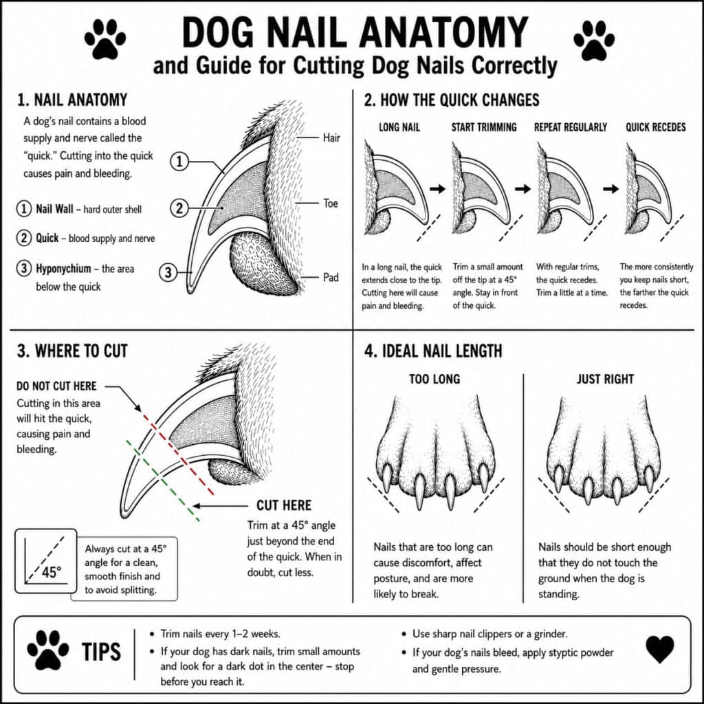 how to cut dog nails